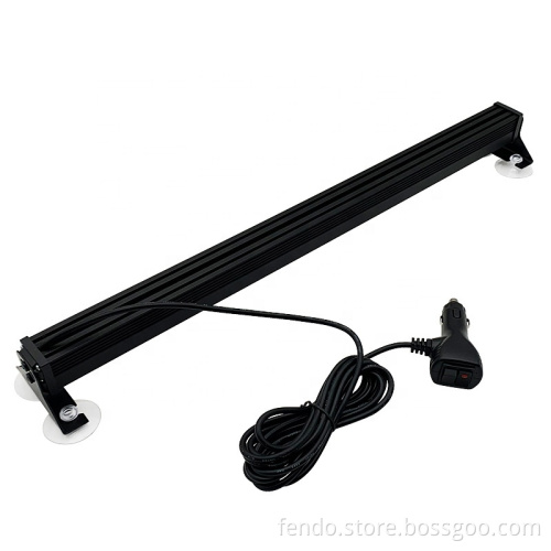 80 LED 80W 50cm Windshield Strobe Warning Light Bar